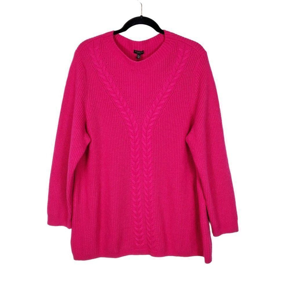 Talbots Sweater Long Sleeve Pullover  Pink Size 2XP New